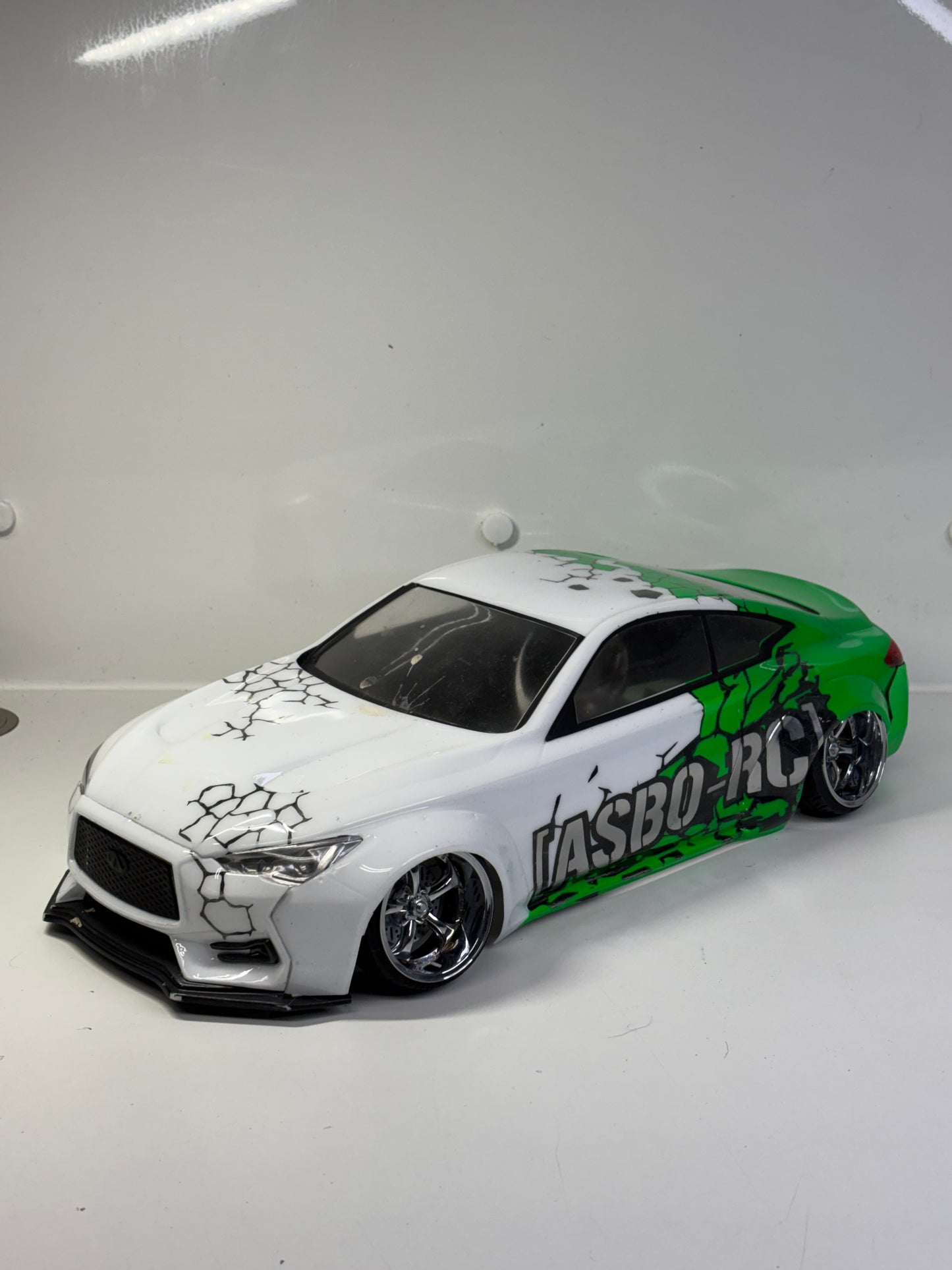 Shibata Asbo-RC Green White Bodyshell