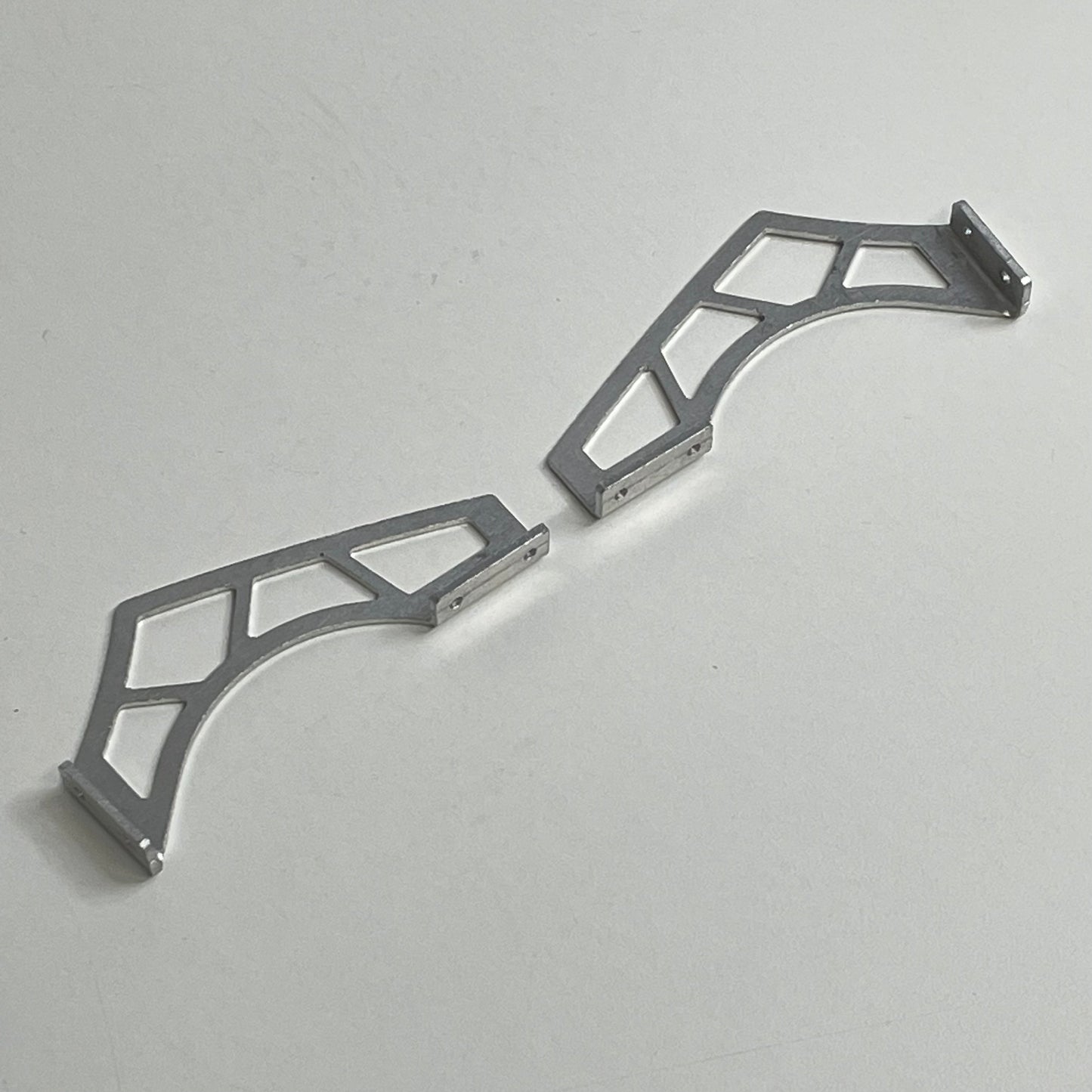 Silver Alloy Spoiler Mounts High Bumper Boot