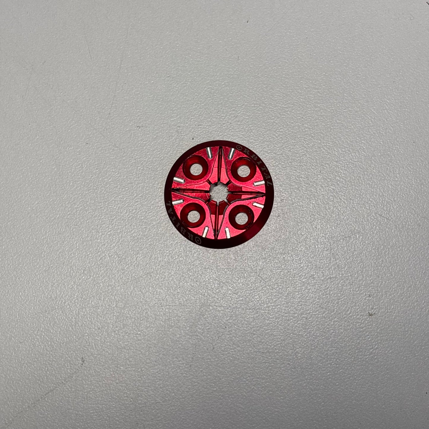 3Racing Red Alloy Spur Cover