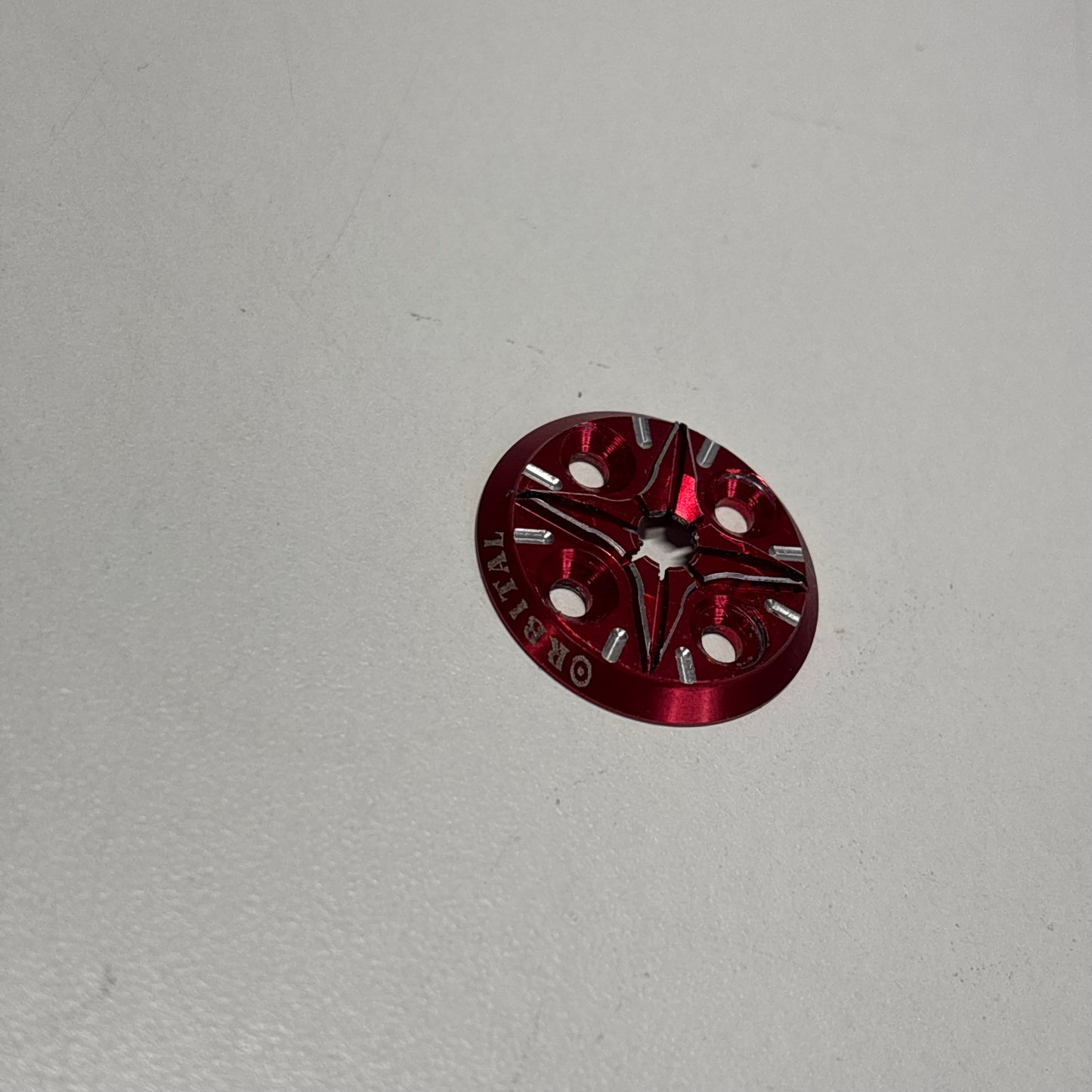 3Racing Red Alloy Spur Cover
