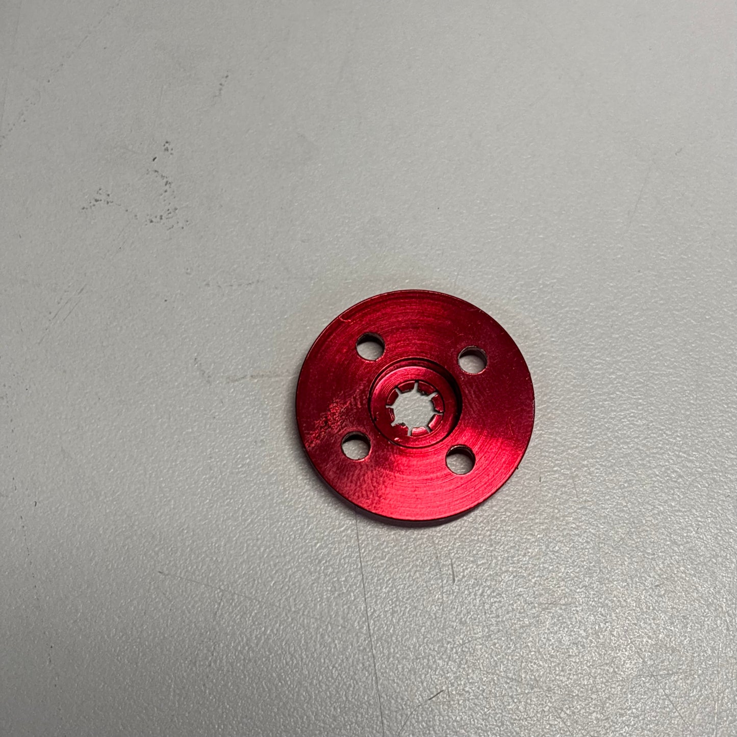 3Racing Red Alloy Spur Cover