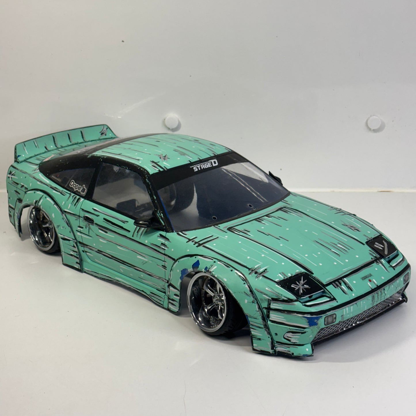 Nissan S13 180sx Mint Green Bodyshell