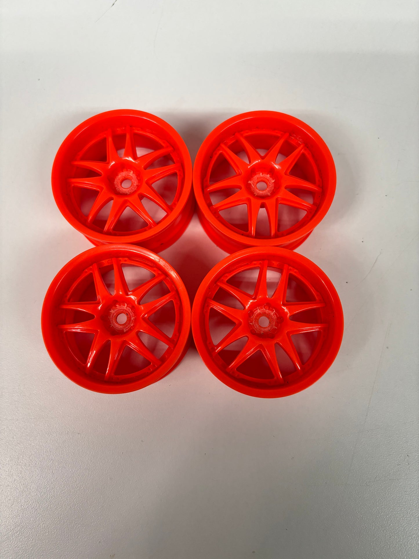 Orange Work Emoticon Style Wheels Offset 6 – Big Licks RC