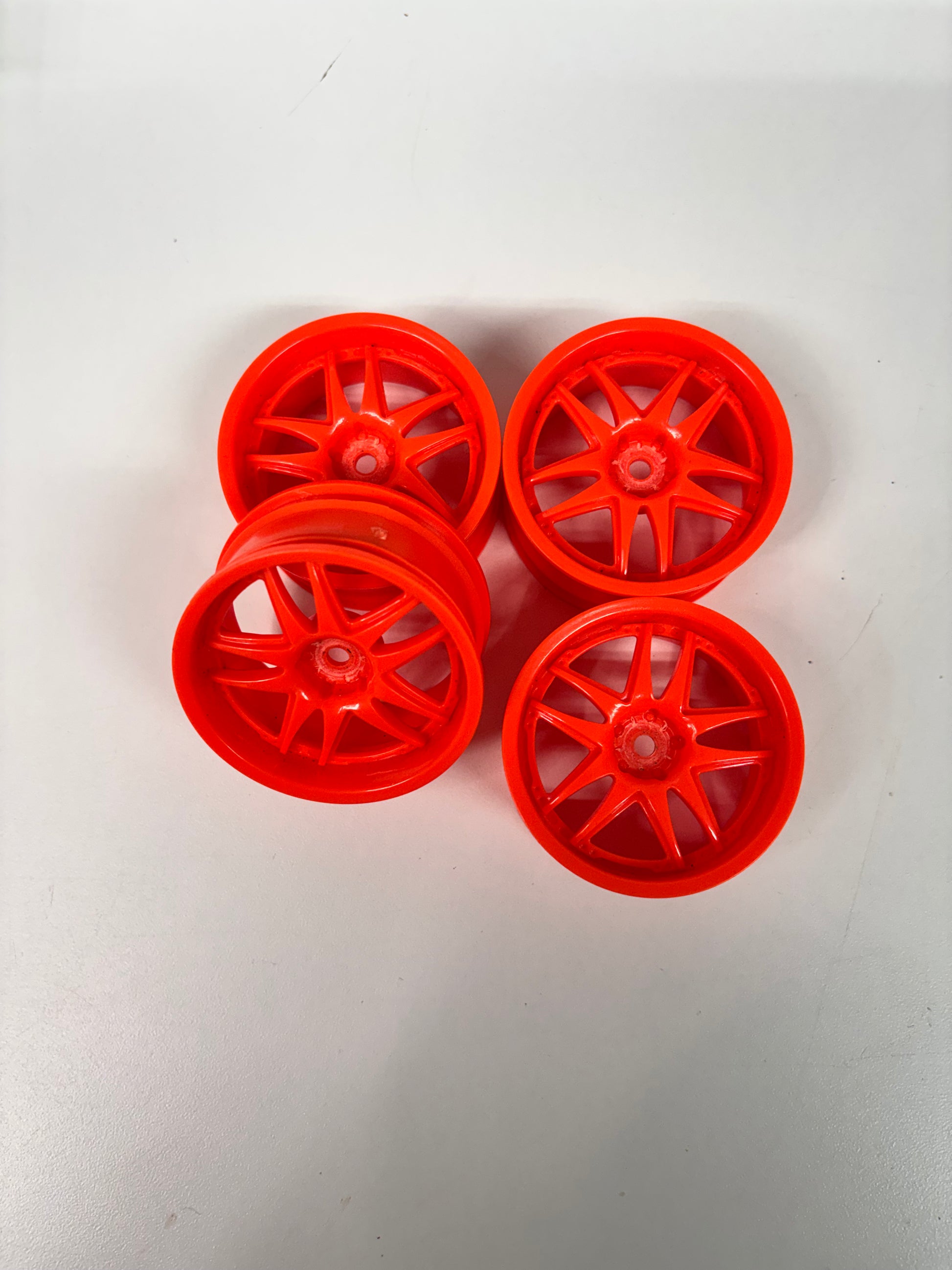 Orange Work Emoticon Style Wheels Offset 6 – Big Licks RC