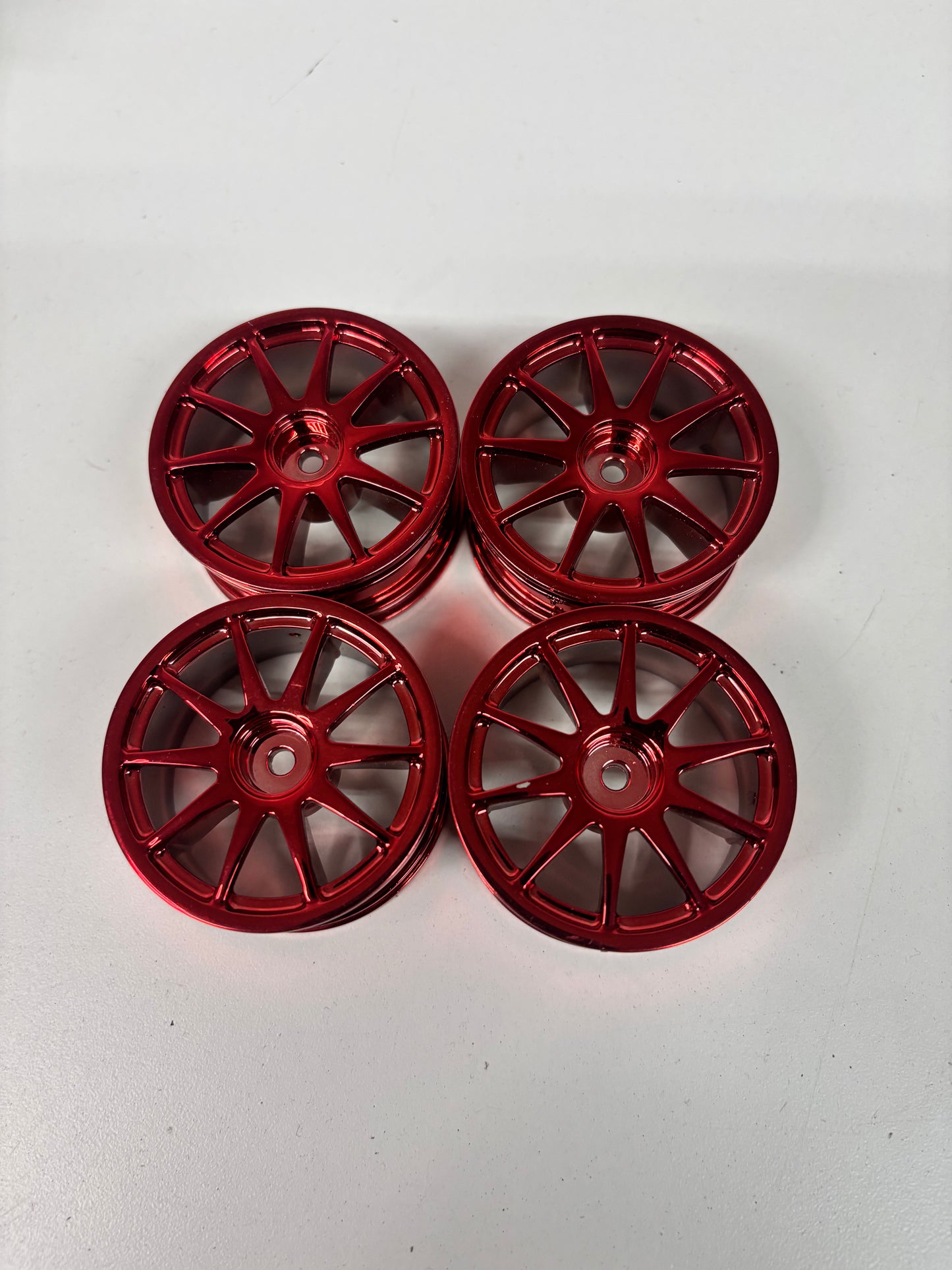 Red Chrome Wheels Offset 6