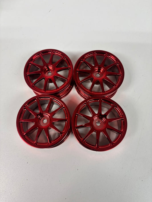 Red Chrome Wheels Offset 6