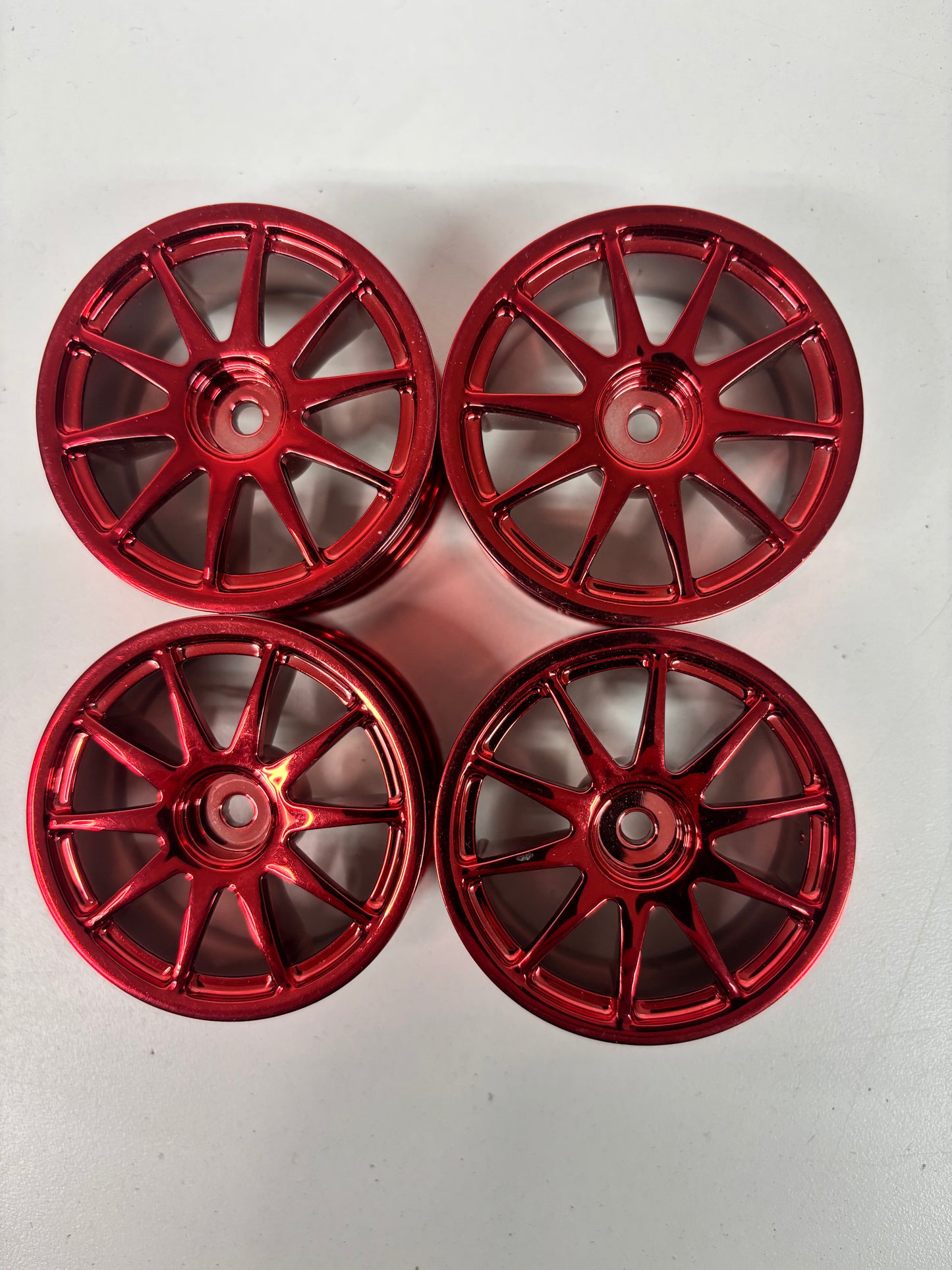 Red Chrome Wheels Offset 6