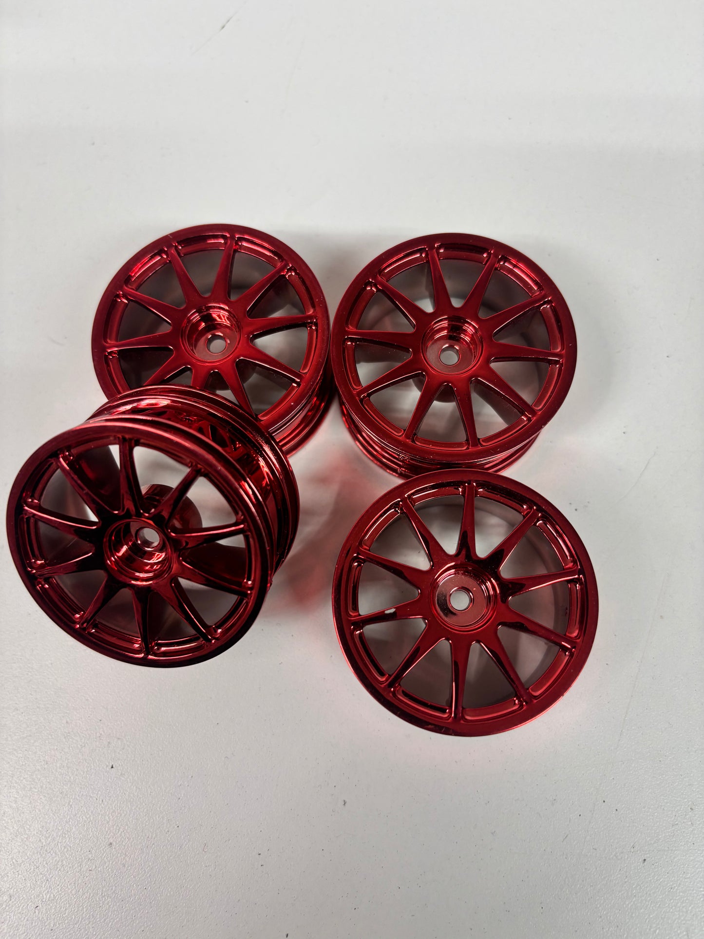 Red Chrome Wheels Offset 6