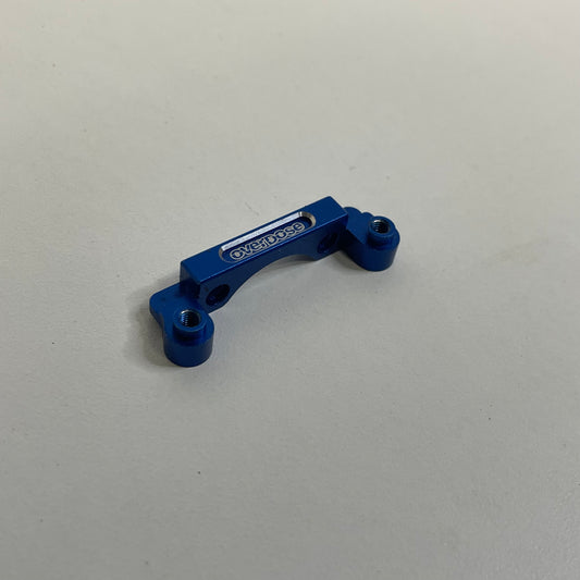 Overdose Yokomo DP Gearbox Mount Blue Alloy