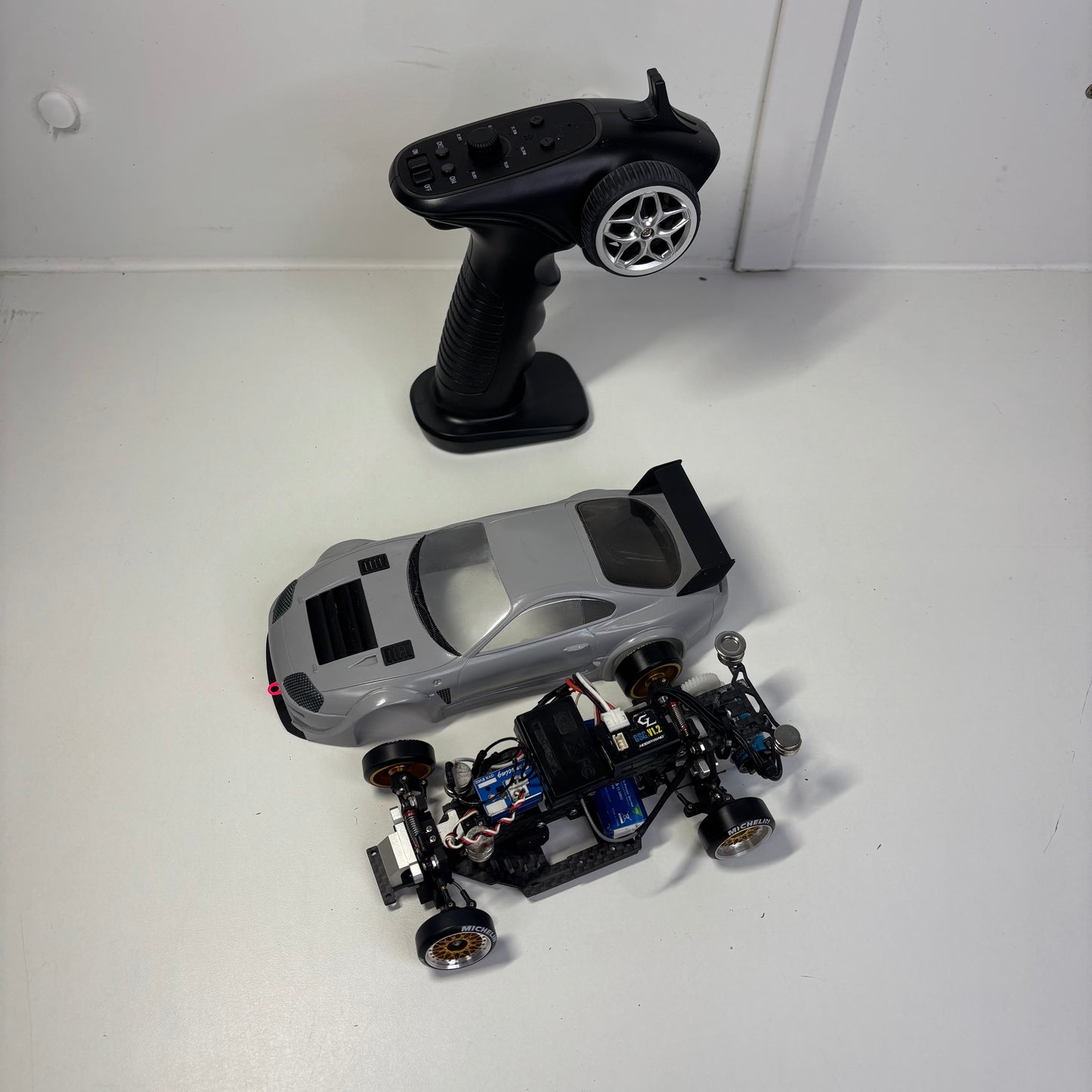 1:24 Carbon Mini Small Scale Drift Ready To Run Supra A80 Brushless