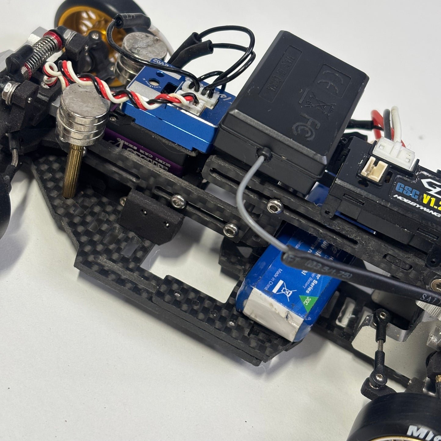 1:24 Carbon Mini Small Scale Drift Ready To Run Supra A80 Brushless