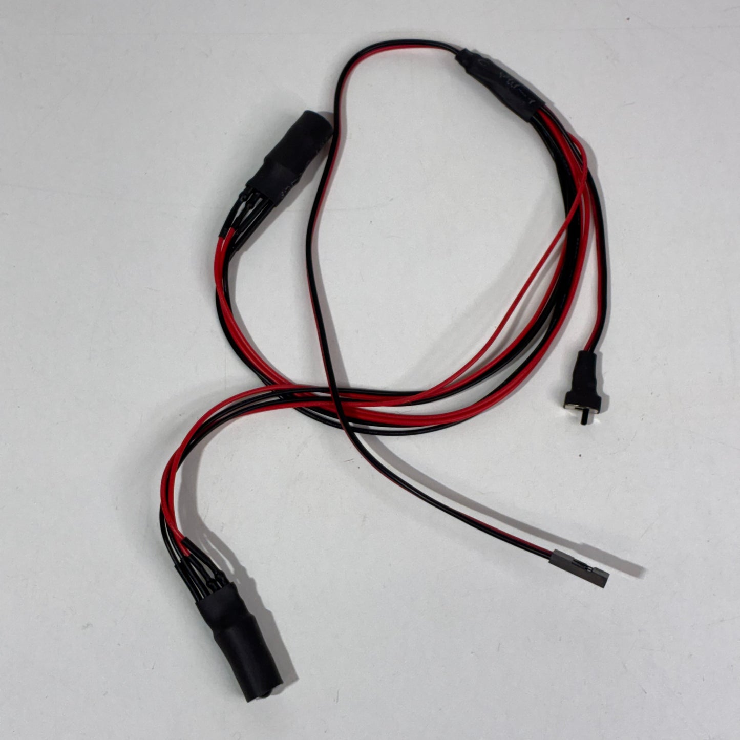 RC Car LED Headlight And Wiring Kit Red Orange Lights Angel Eye Halo
