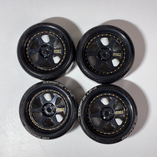DS Racing Drift Element 6-Spoke RC Drift Wheels