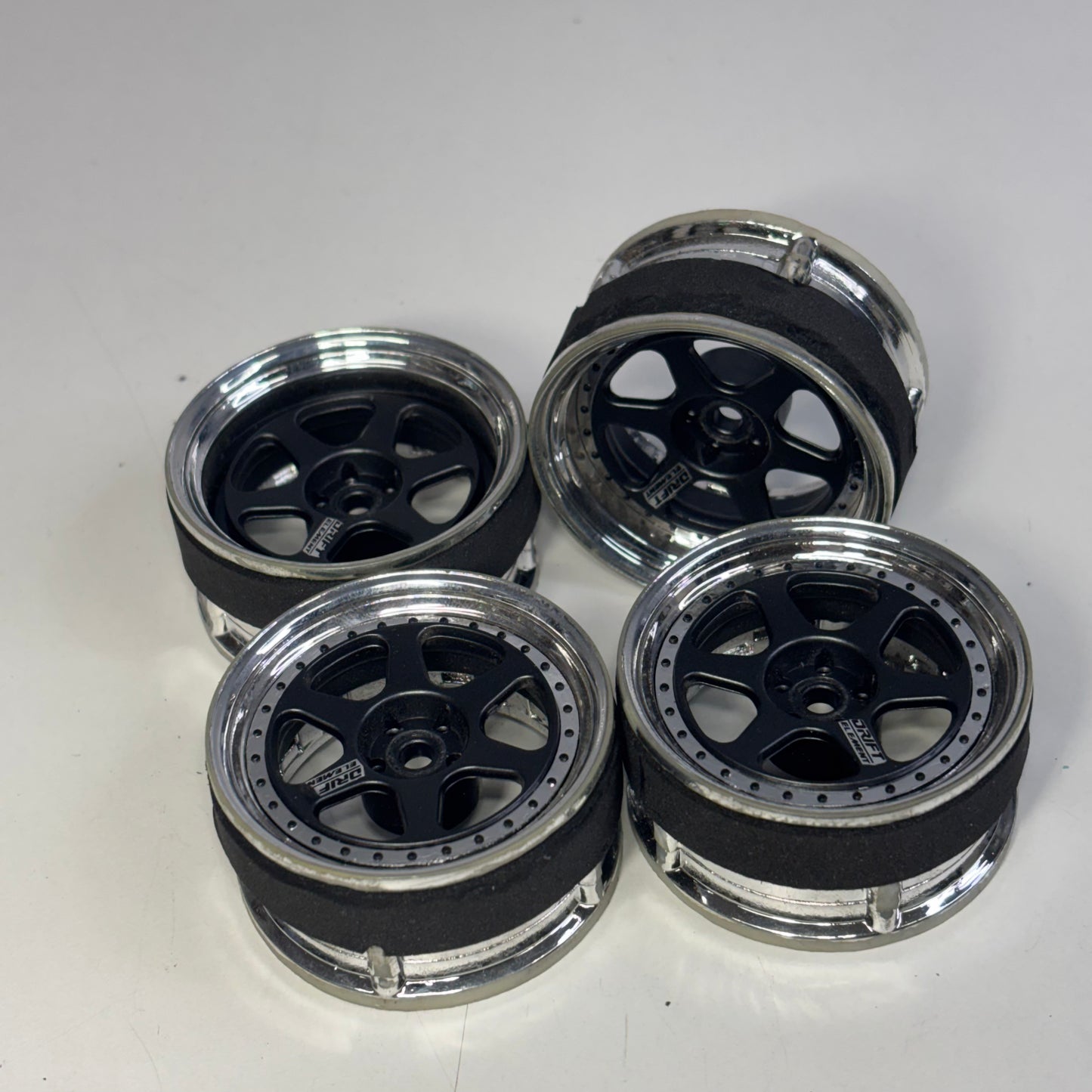Drift Element Adjustable Offet Black Chrome  Wheels
