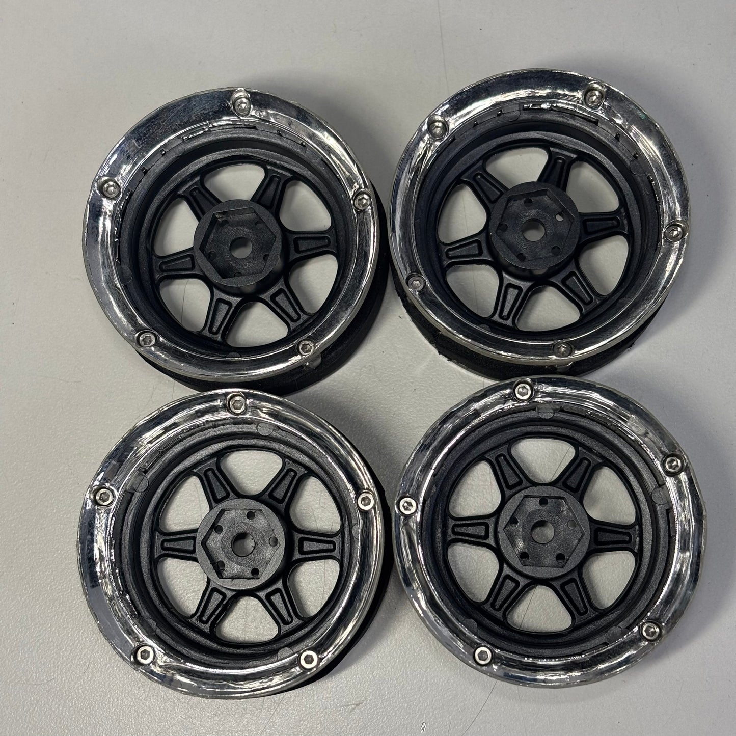 Drift Element Adjustable Offet Black Chrome  Wheels