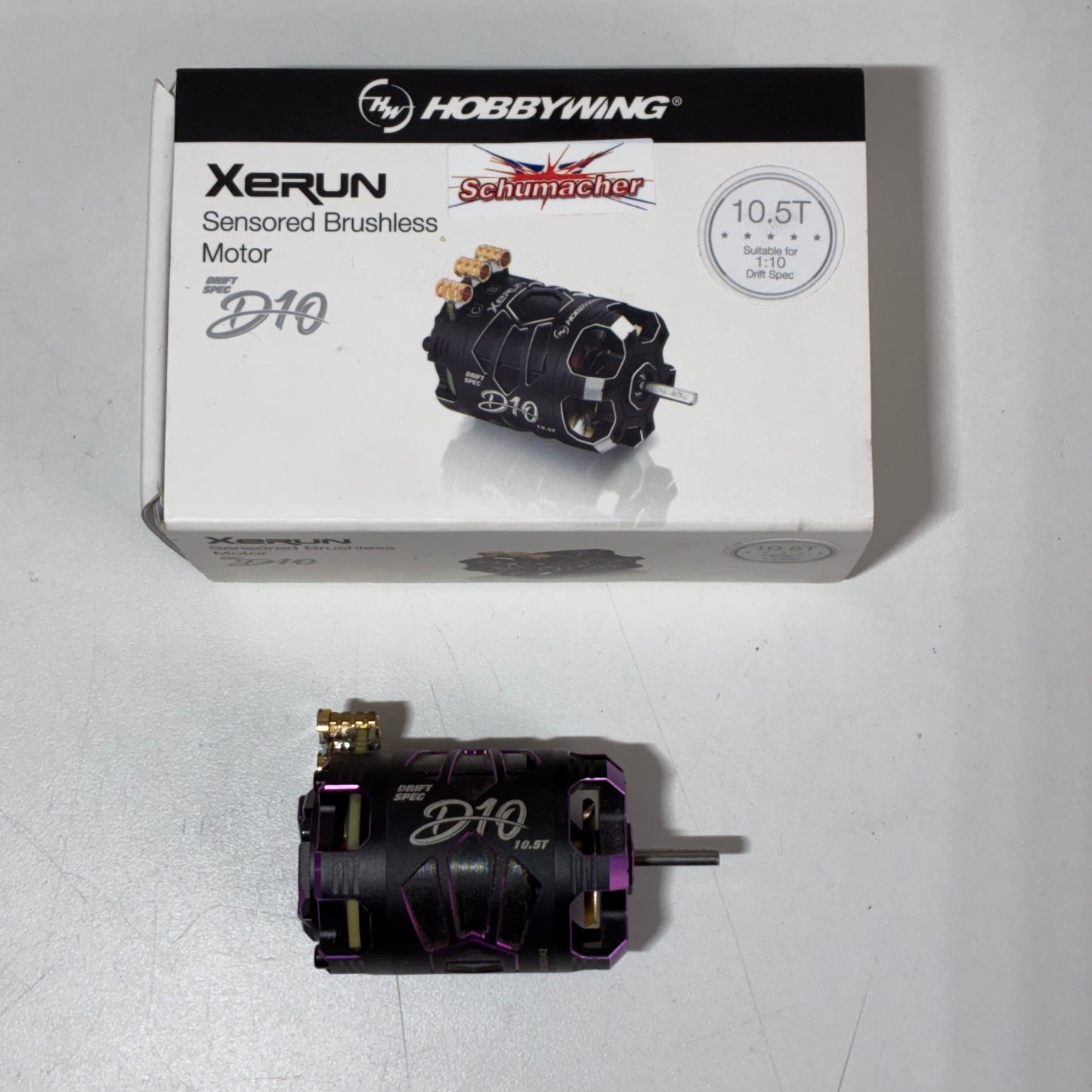 Hobbywing XeRun D10 10.5T Sensored Brushless Drift Motor Purple