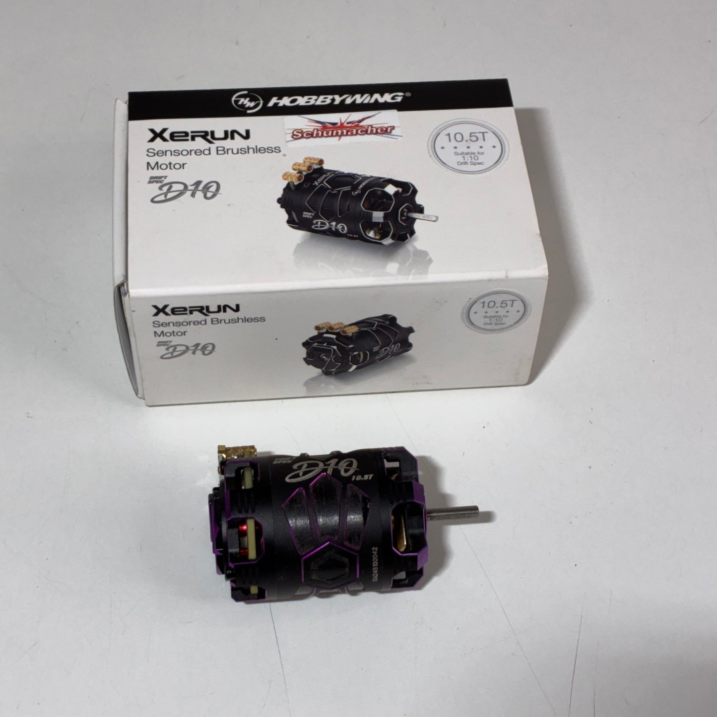 Hobbywing XeRun D10 10.5T Sensored Brushless Drift Motor Purple
