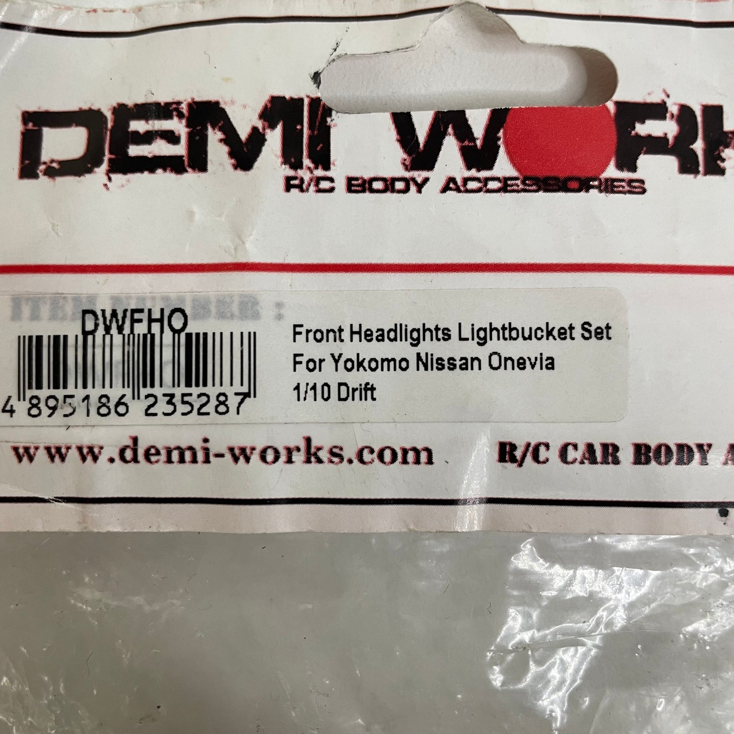 Demi Works Front Headlights Lightbucket Set For Yokomo Nissan Onevia 1:10 Drift