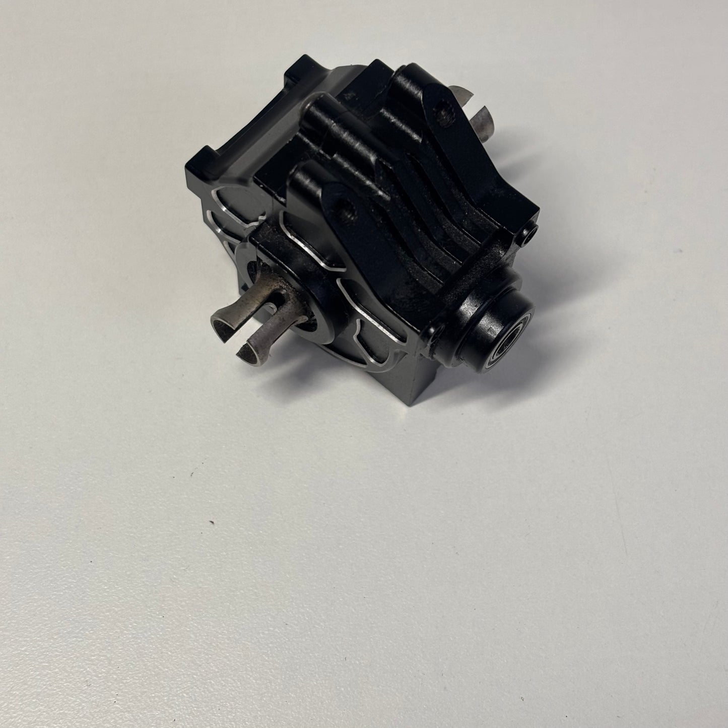 Black Alloy Rear Gearbox Case Housing Spool Diff Yokomo DP FRD