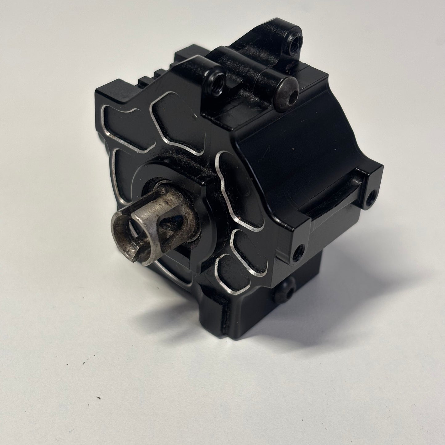 Black Alloy Rear Gearbox Case Housing Spool Diff Yokomo DP FRD