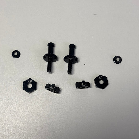 Reve D Front Adjustable Axes Black Alloy 4/6/8mm