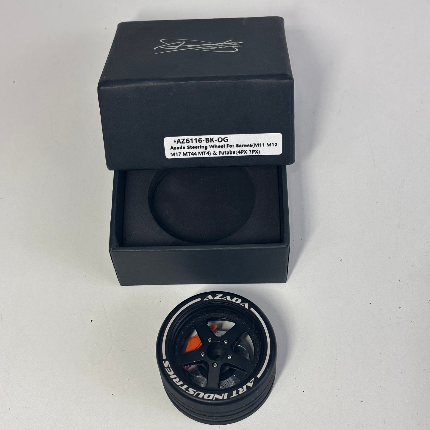 Azada Steering Wheel For Sanwa (M11 M12 M17 T44 MT4) & Futaba (4PX 7PX) Boxed