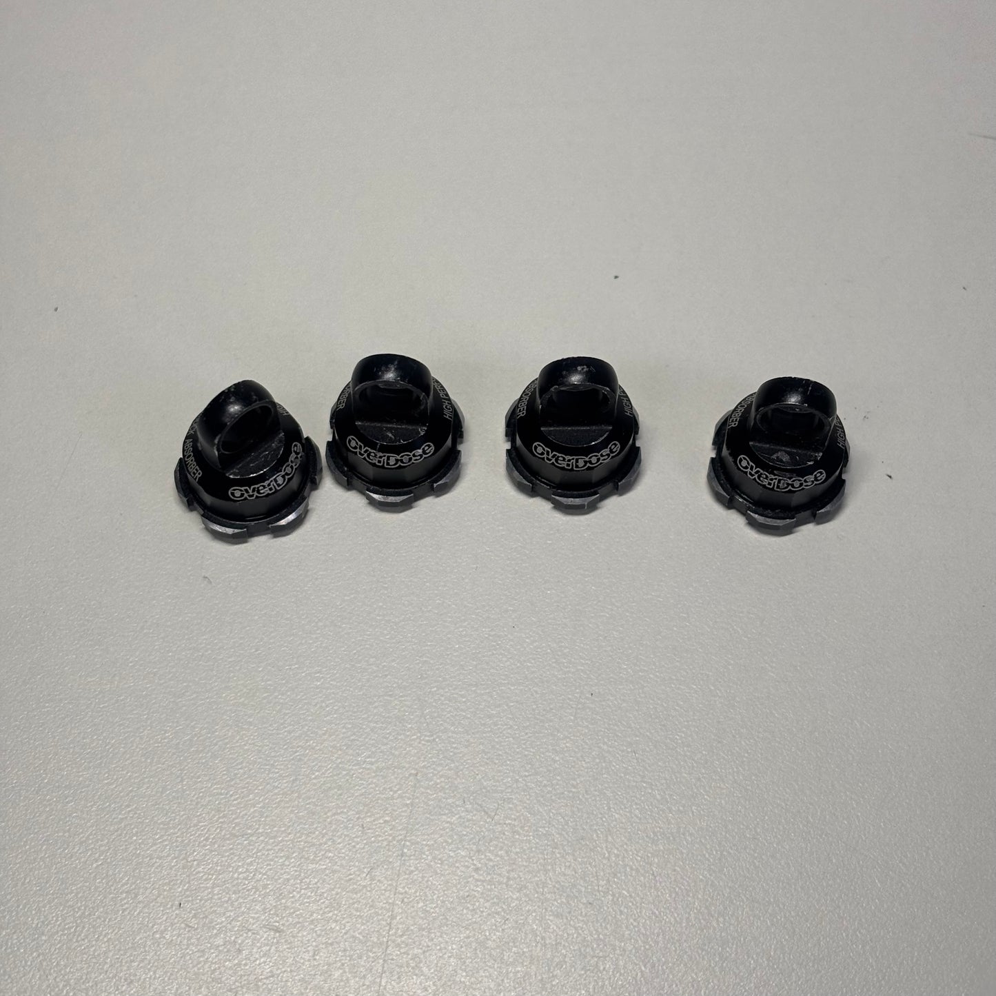 Overdose HG2 Shock Top Caps Black Alloy