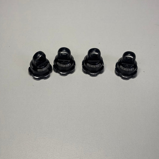 Overdose HG2 Shock Top Caps Black Alloy