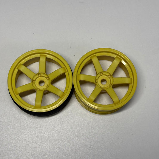 7mm Yellow Wheels TE37
