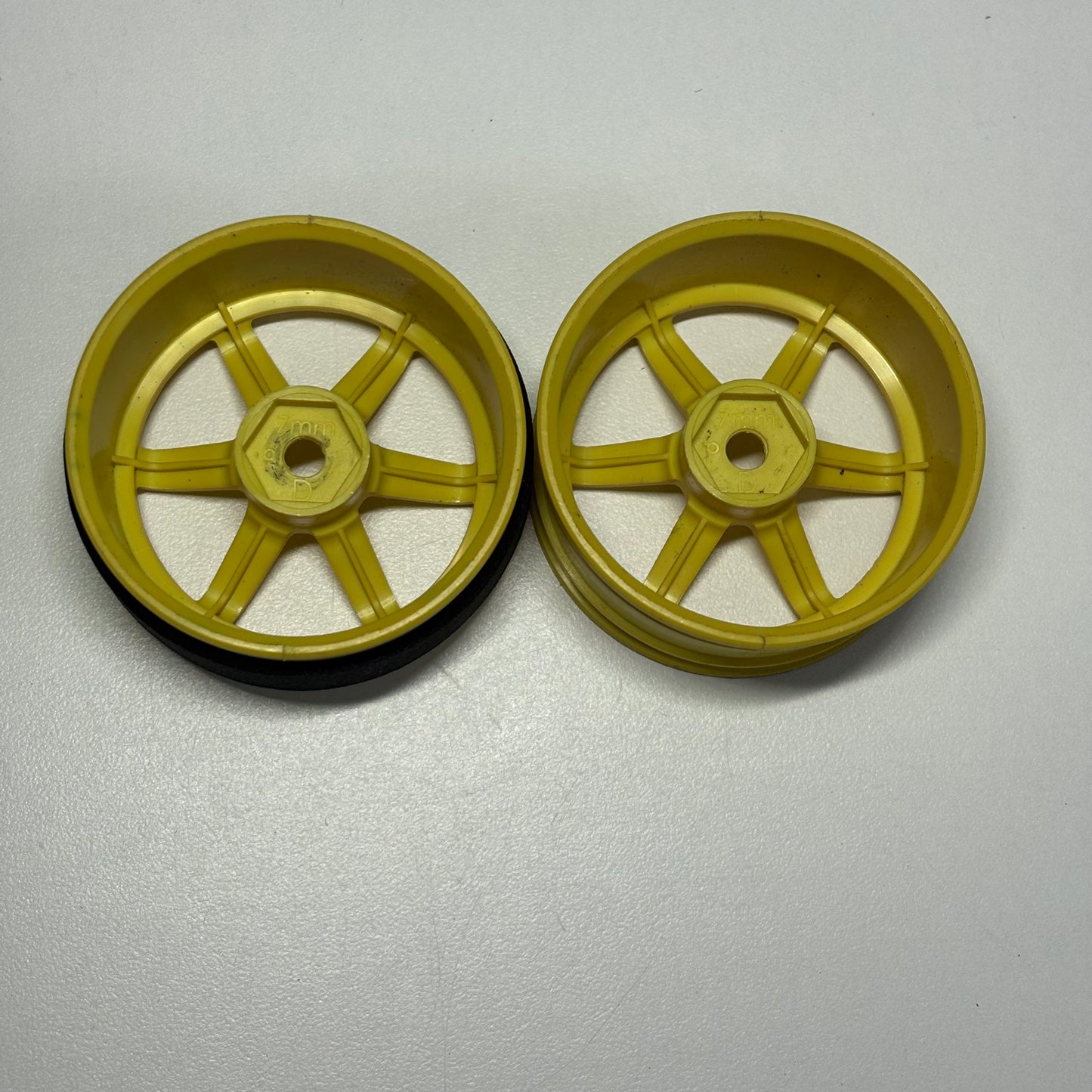 7mm Yellow Wheels TE37