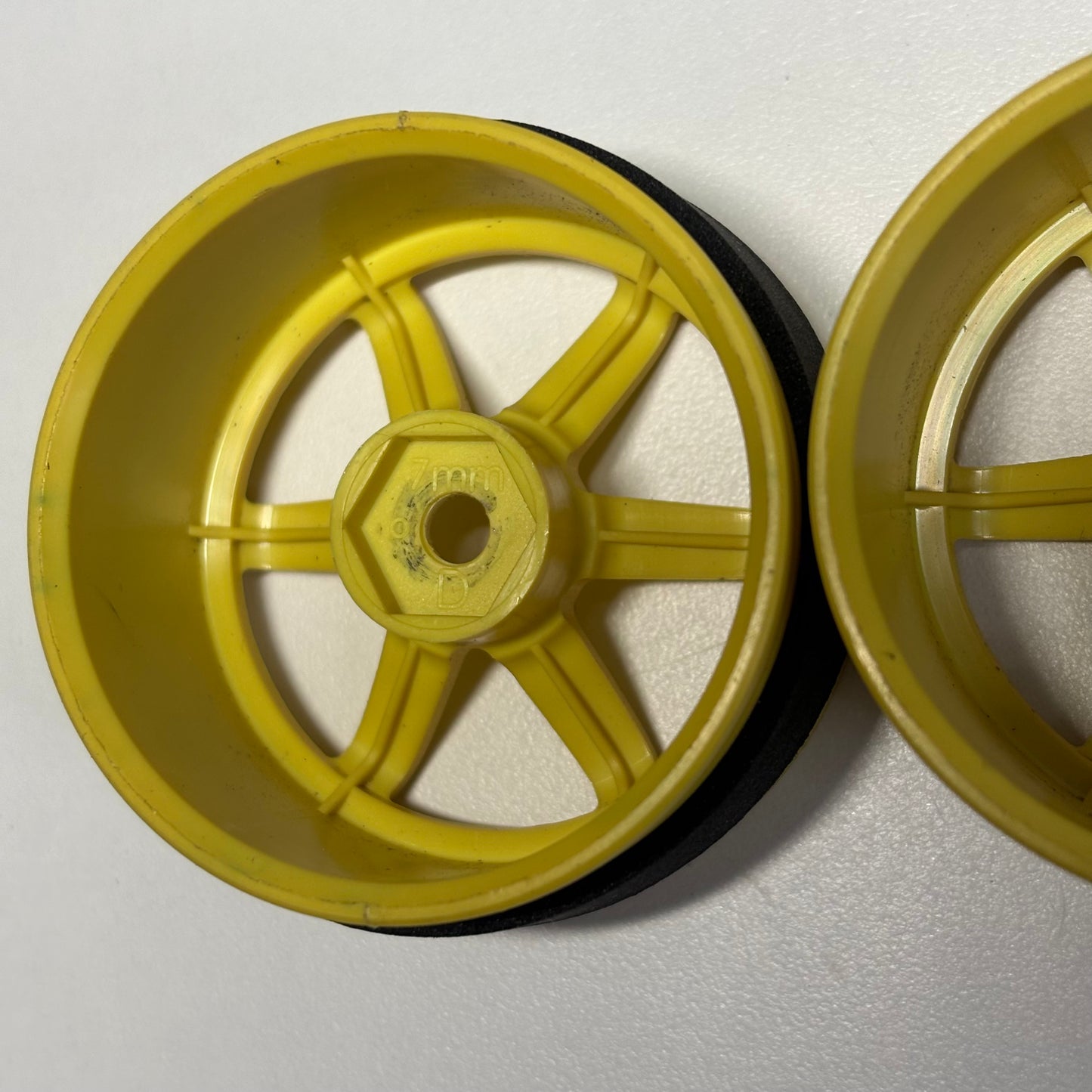 7mm Yellow Wheels TE37