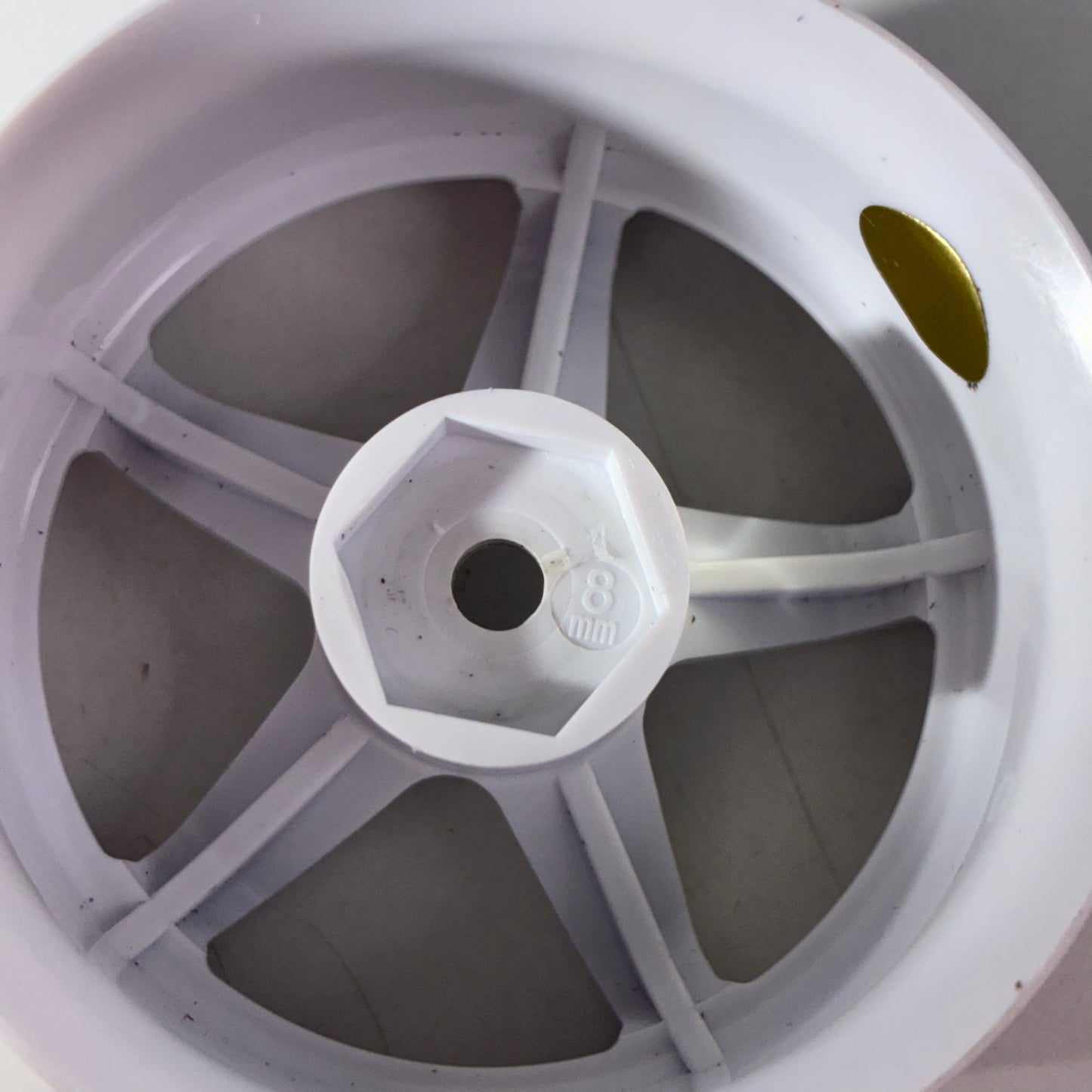 Lab Gold Dot High Traction White Wheels Offset 8mm
