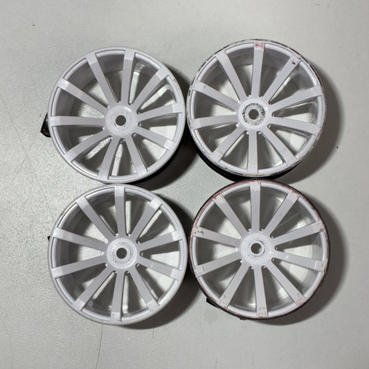 White Wheels Offset 9mm