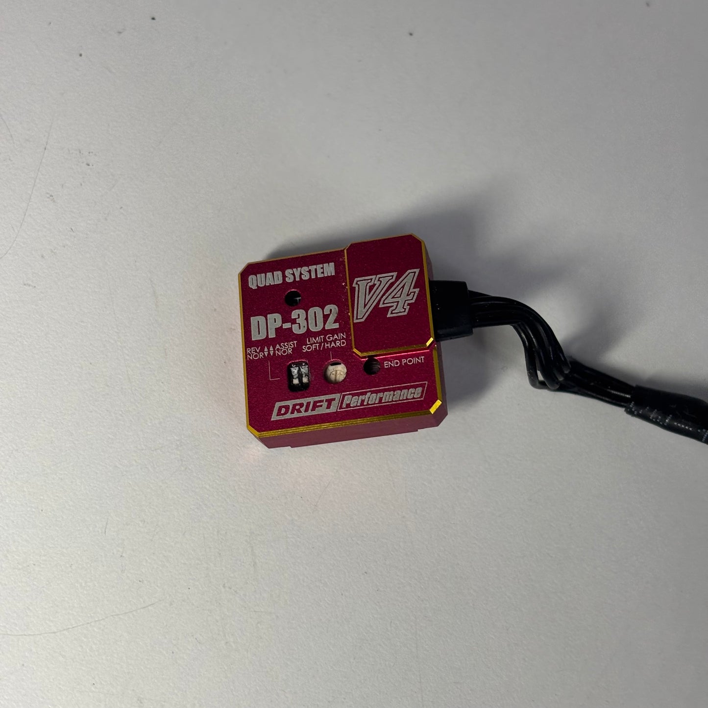 Yokomo V4 Red AlloyQuad System DP-302 Gyro