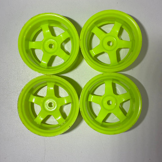 Yellow Green 9mm Offset wheels