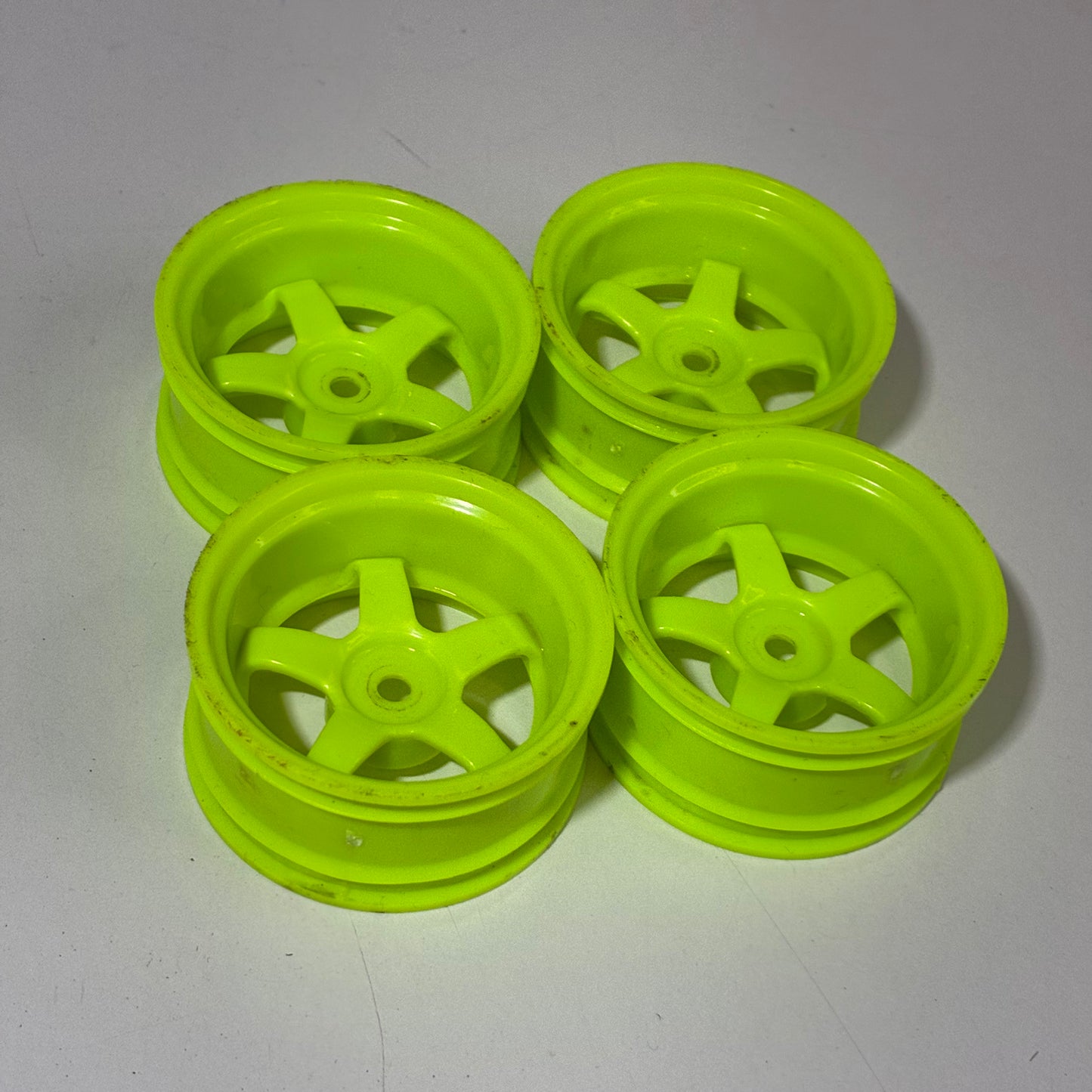 Yellow Green 9mm Offset wheels