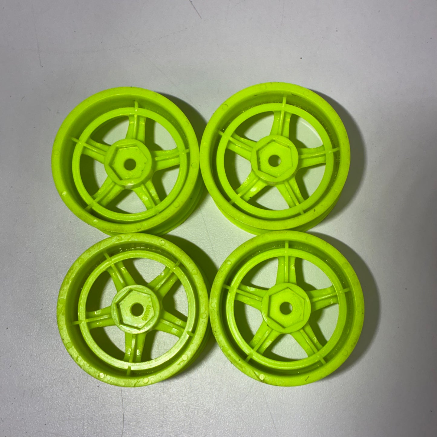 Yellow Green 9mm Offset wheels