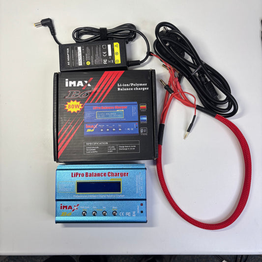 Imax Lipo Digital Balance Charger & Long Charge Lead UK Plug