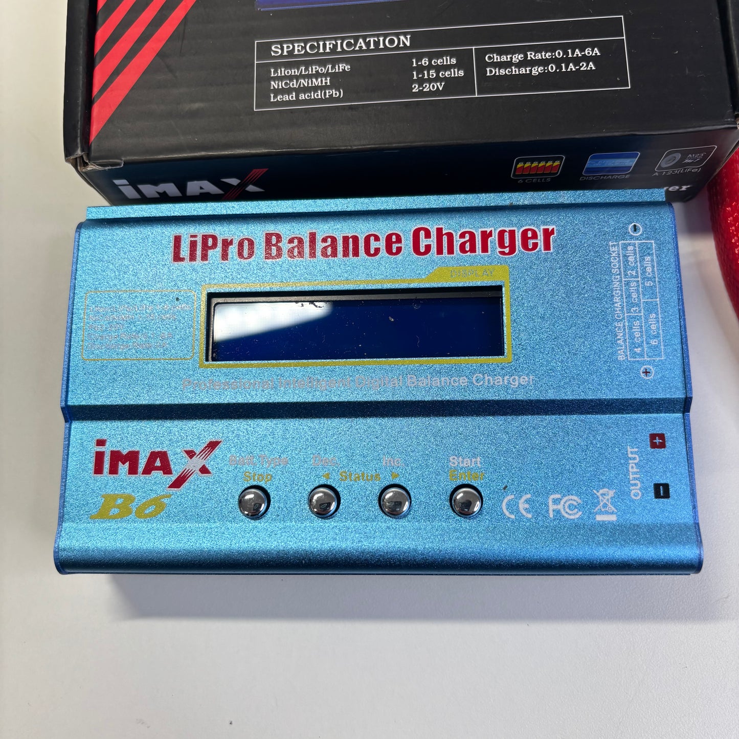 Imax Lipo Digital Balance Charger & Long Charge Lead UK Plug