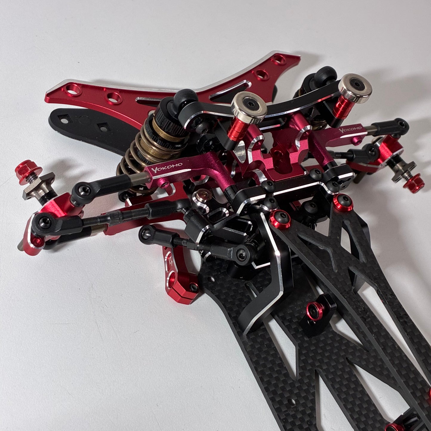 Yokomo SD 3.0 Chassis Full Hop Up Chassis Black Red Alloy Carbon
