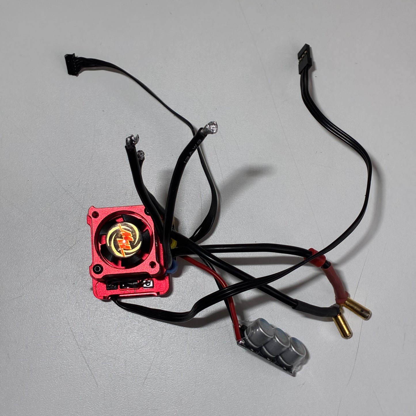 Hobbywing XeRun XD10 Pro Brushless 2S Red Alloy (BLACK WIRES)