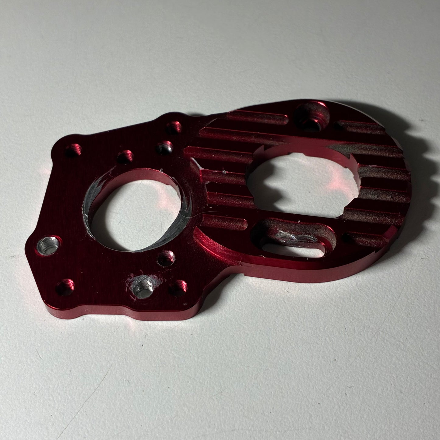 MST RMX 2.0 Aluminum Spur Gearbox Motor Heat Sink Mount In Red