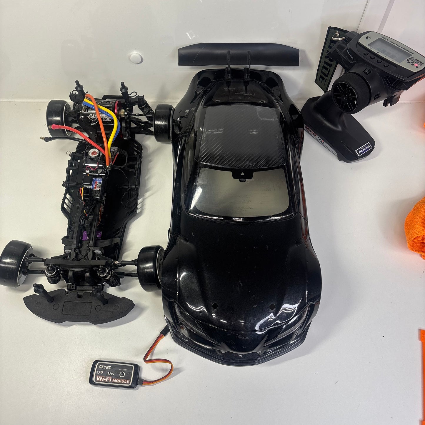 MST RMX 2.5 RWD Custom Built RTR Brushless Sensored Supra A90 Sanwa MX6