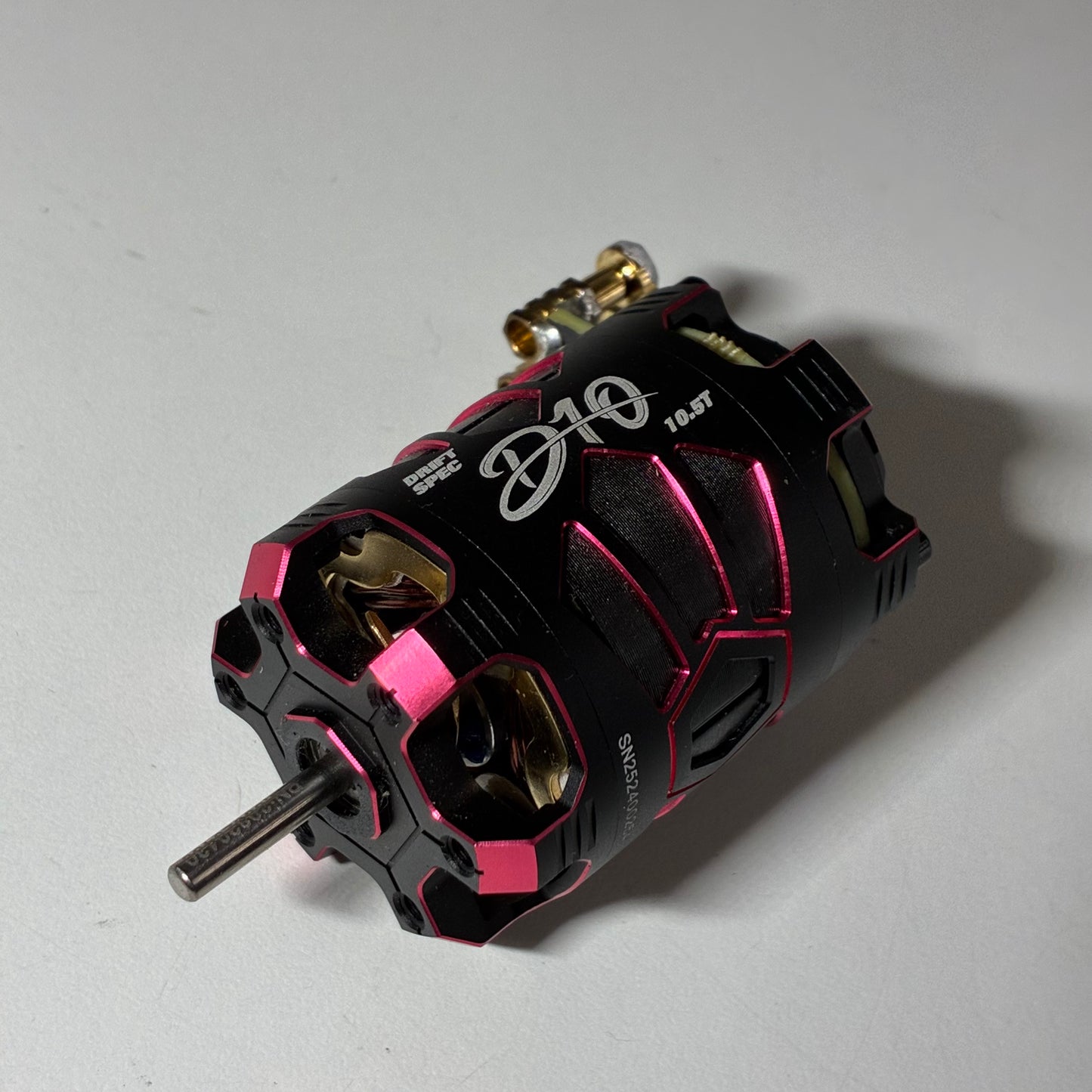 Hobbywing Xerun D10 10.5T Drift Brushless Motor Black Red With Internal Fan