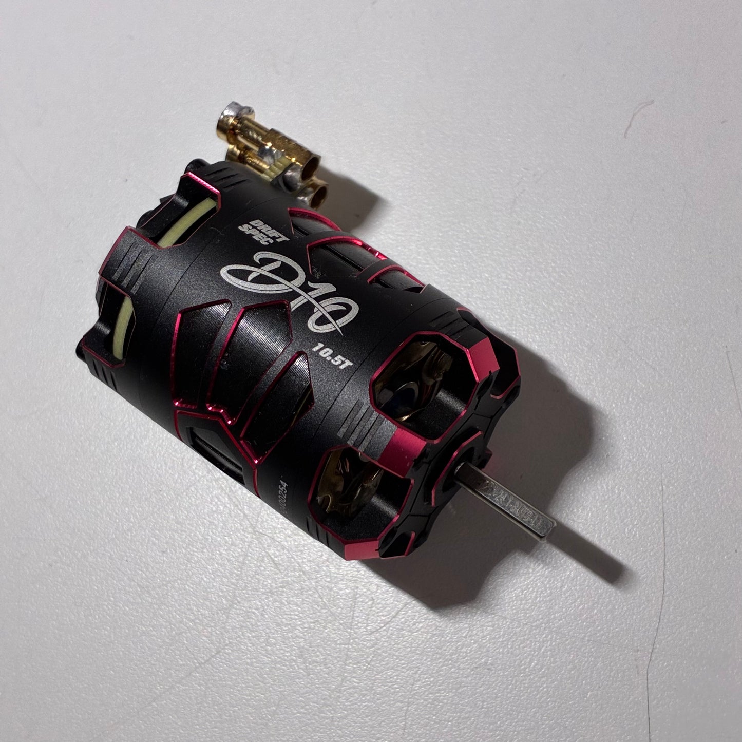 Hobbywing Xerun D10 10.5T Drift Brushless Motor Black Red With Internal Fan