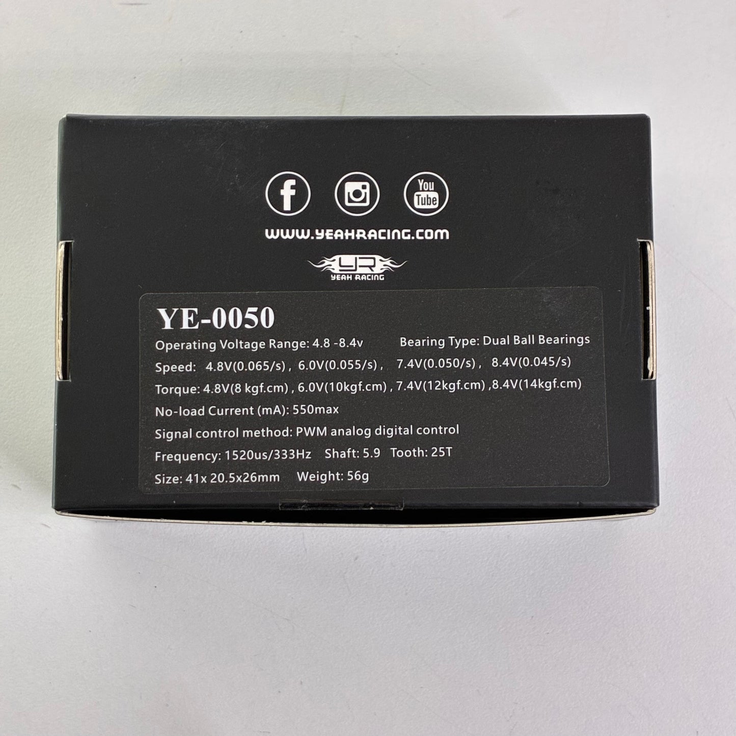 YE-0050RD Aluminium Case Hackgear Low Profile Digital High Speed Brushless Servo For 1/10 RC Red