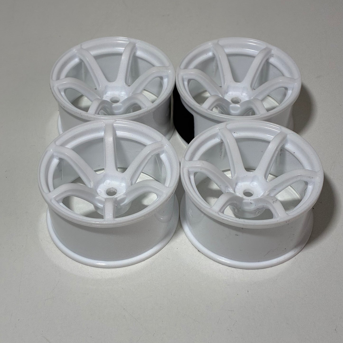 TE37 9mm Offset White Wheels