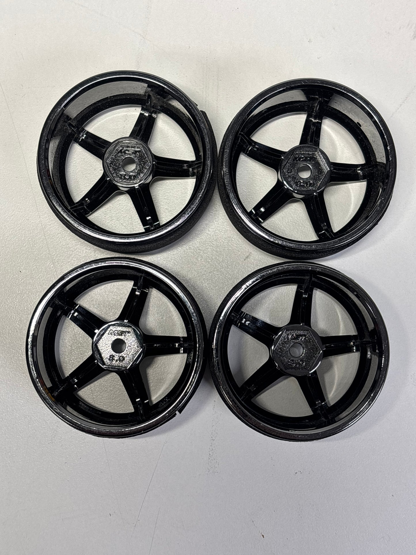 MST Dark Chrome 5 Spoke wheels Offset 8mm