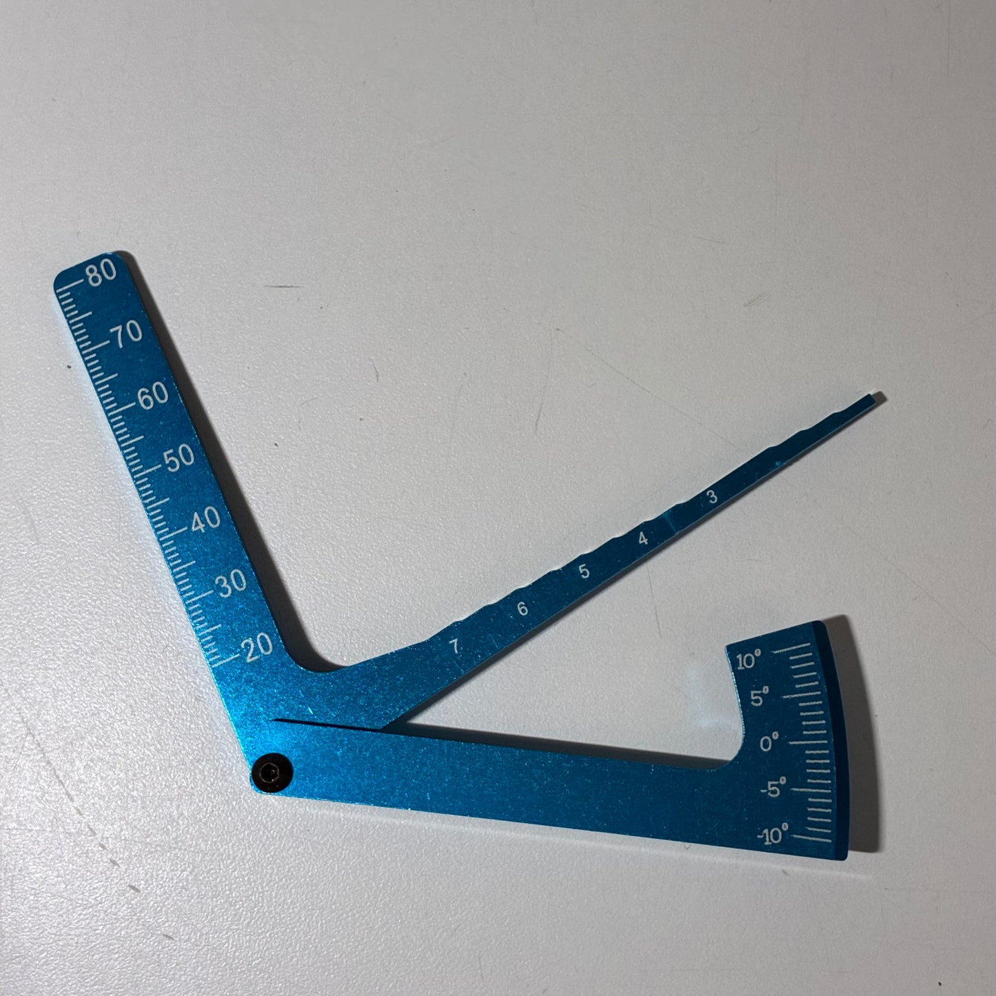 3-in-1 RC Car Camber Gauge and Height Ruler Blue