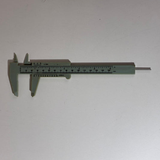Plastic Sliding Gauge Vernier Caliper mm/inch Portable Ruler